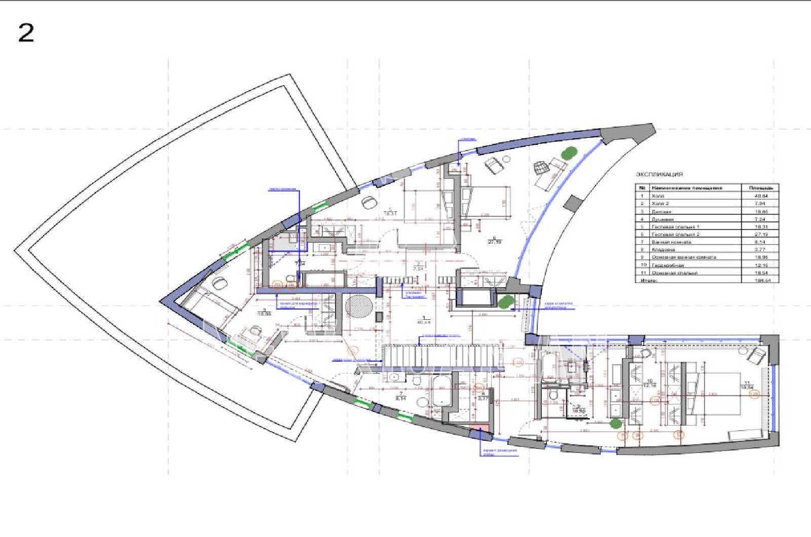 Планировка лота