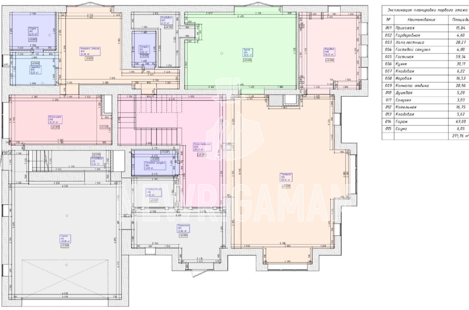 Планировка лота