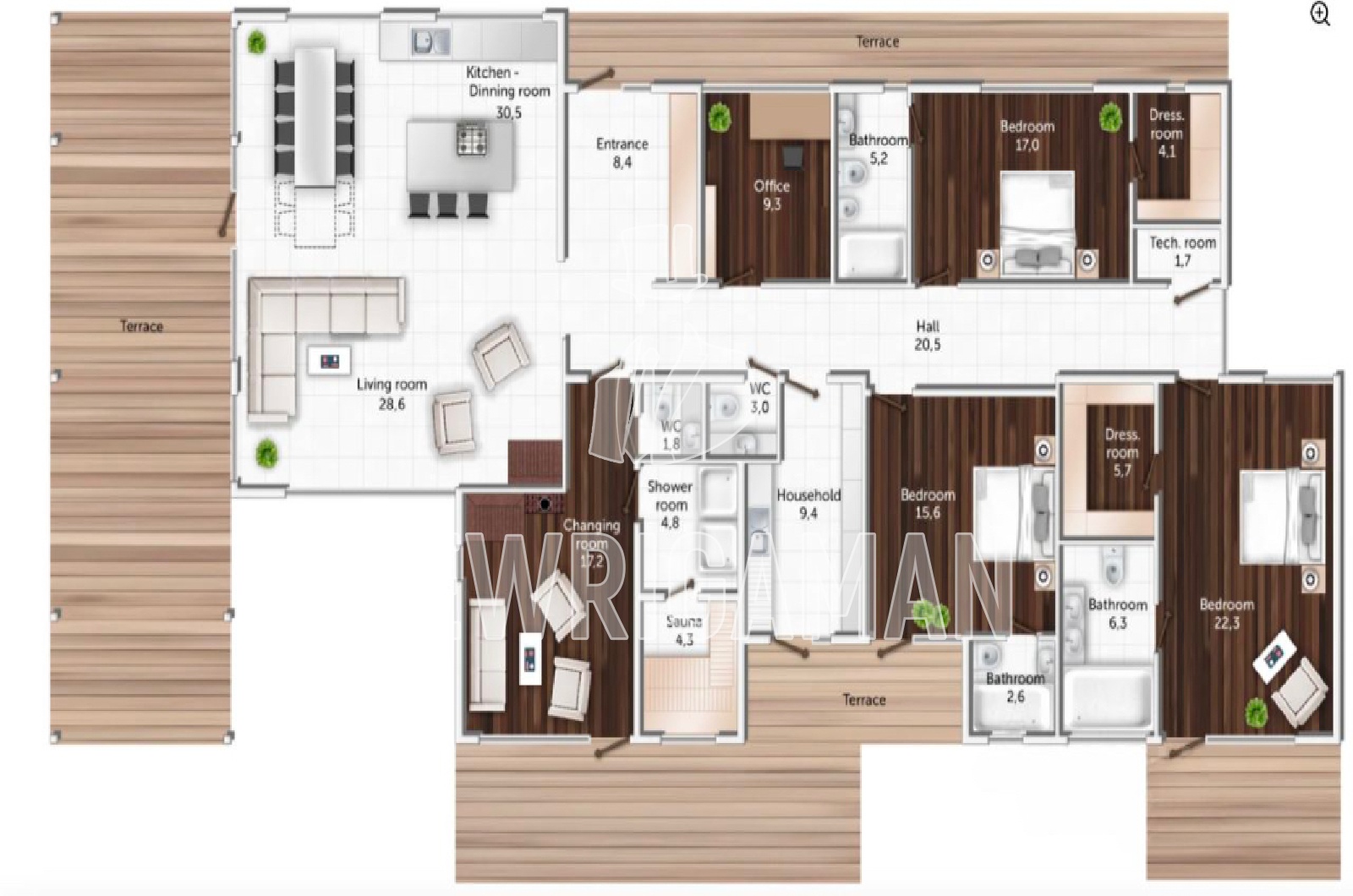 Планировка лота