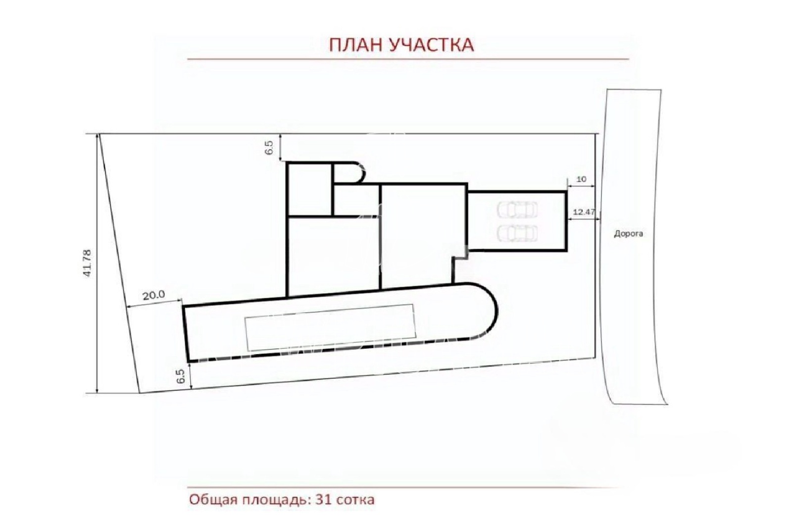 Планировка лота