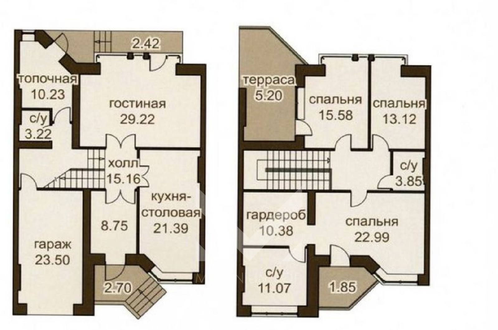 Планировки таунхаусов новая Опалиха